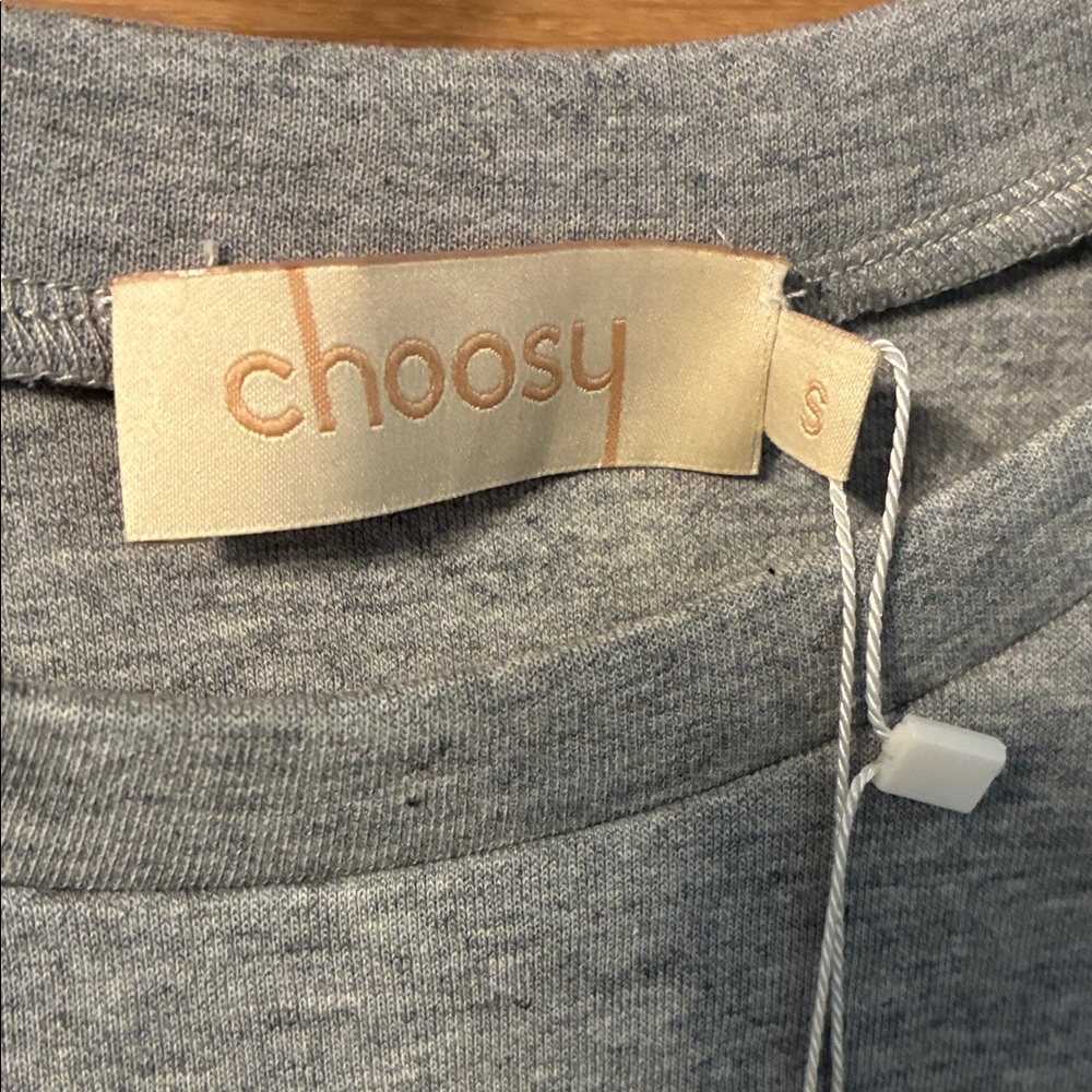 Choosy Chic Gray Crop Top for Women Small Backyard Barbeque - Picture 2 of 7